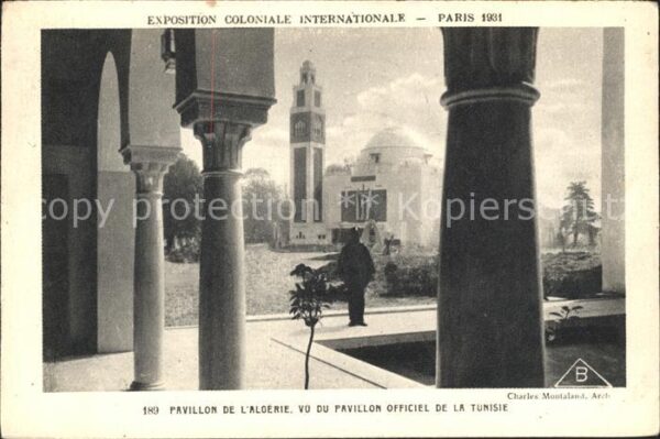 Exposition Coloniale Paris 1931 Pavillon de l'Algerie Pavillon officiel