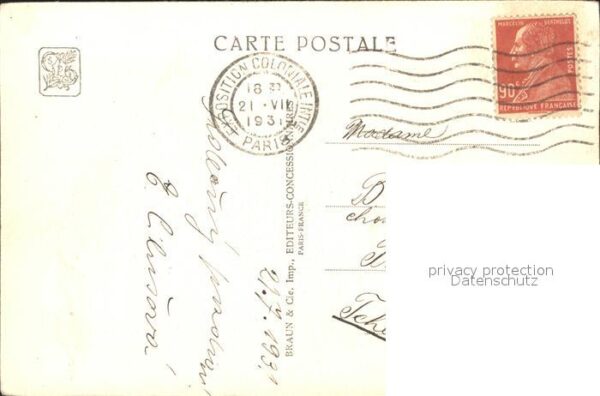 Exposition Coloniale Paris 1931 Pavillon de l'Algerie Pavillon officiel – Bild 2