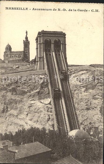 Zahnradbahn Marseille Ascenseurs de N.-D. de la Gar