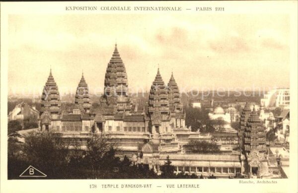 Exposition Coloniale Internationale Pari Temple d_Angkor-Vat