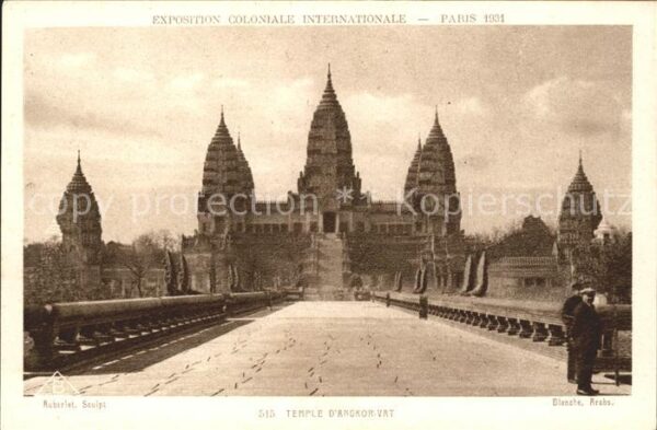 Exposition Coloniale Internationale Pari Temple d_Angkor-Vat