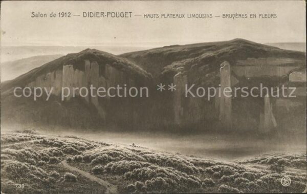 Kuenstlerkarte William Didier-Pouget Hauts Plateaux Li