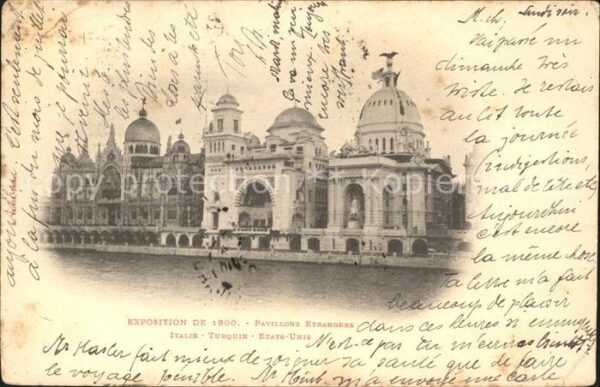 Exposition Universelle Paris 1900 Pavillons Etrangers Italie-Turquie-Etat