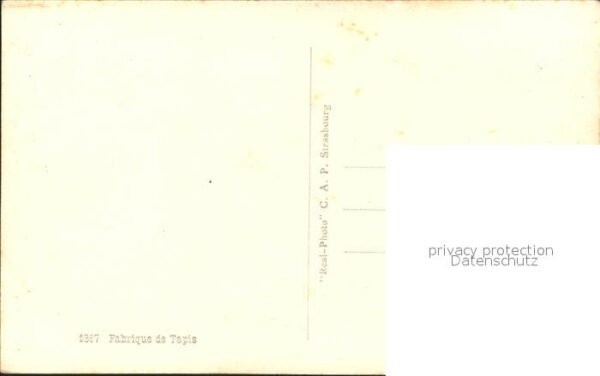 Weberei Teppich Fabrique de Tapis – Bild 2