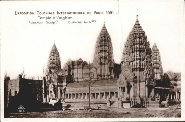 Exposition Coloniale Internationale Pari Temple d_Angkor
