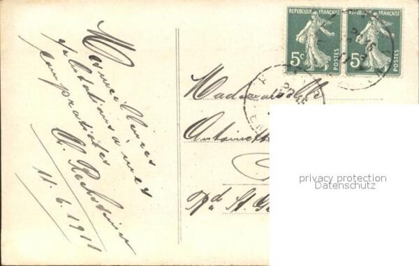 Kuenstlerkarte Alte Kuenstler E.P. Norselius Interieur Bigouden Nr. 2 – Bild 2