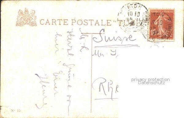 Verlag Tucks Oilette Nr. 15 Menton Vue Generale N. Beraud – Bild 2