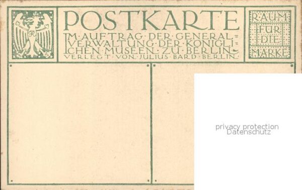 Kuenstlerkarte Franz Hals D.A. Singender Knabe Flöte – Bild 2