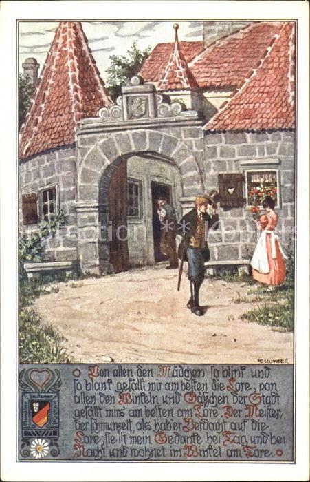 BDD Niederoesterreich Gedicht Von all den Mädchen so blink un