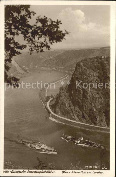 Foto Kratz Nr. 404 Loreley Dampfer