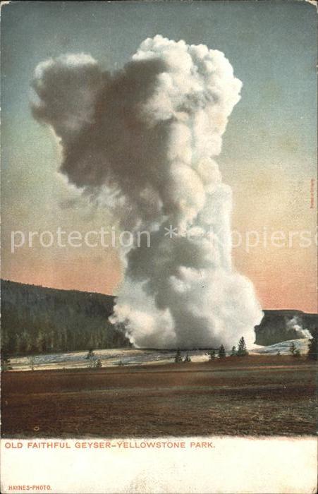 Geysire Vulcans Geysers Vulkane Yellowstone Park