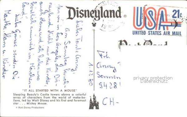 Disneyland California Sleeping Beauty's Castle Walt Disney Mi – Bild 2