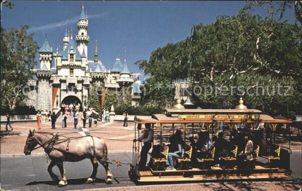 Disneyland California Sleeping Beauty Castle Horse-Drawn Stre