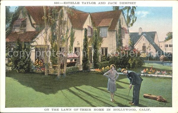 Golfsport Estelle Taylor and Jack Dempsey Hollywo