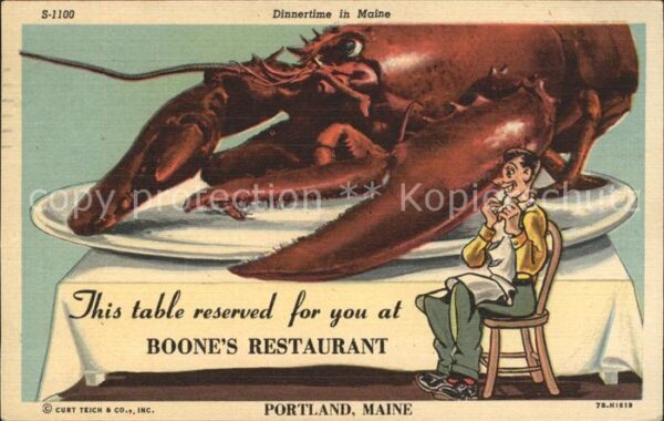 Meerestiere Hummer Boone's Restaurant Portland Main