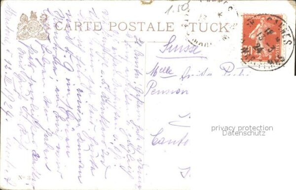 Verlag Tucks Oilette Nr. 3 Menton Jardin Public Montagnes de S. – Bild 2