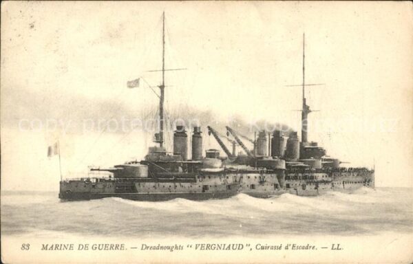 Marine Dreadnoughts Vergniaud Cuirasse d_Escad