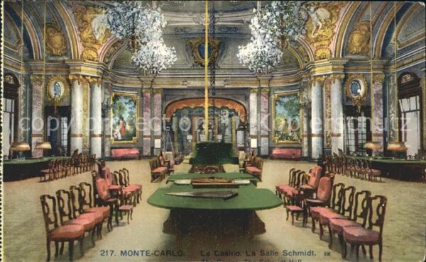 Monte-Carlo La Salle Schmidt au Casino Kronleuchter
