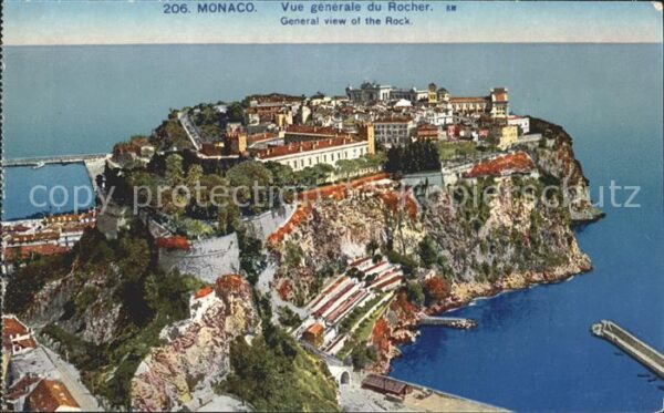 Monaco Vue generale du Rocher