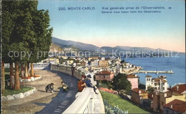 Monte-Carlo Vue generale prise de l'Observatoire Co