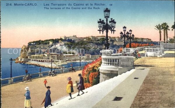 Monte-Carlo Les Terrasses du Casino et le Rocher de