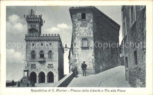 San Marino San Marino Piazza della Liberta Via alla Pieve