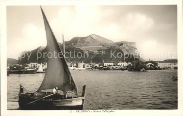 Palermo Sicilia Monte Pellegrino Segelboot