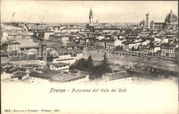 Firenze Florenz Panorama del Viale dei Colli