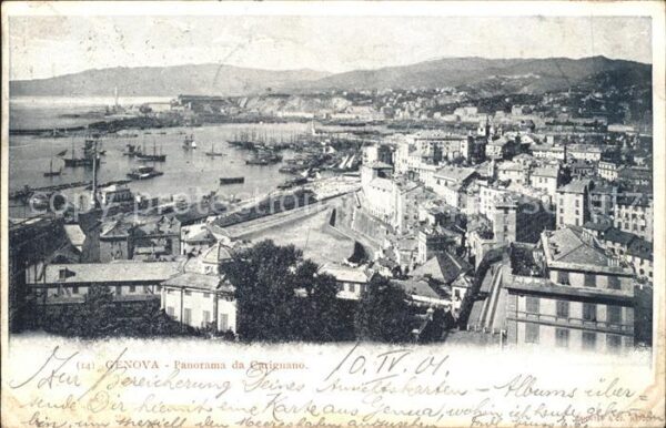 Genova Genua Liguria Panorama da Carignano
