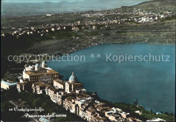 Castel Gandolfo Latium Fliegeraufnahme