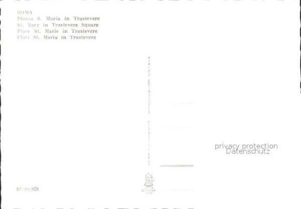 Rom Roma Piazza S. Maria Trastevere – Bild 2
