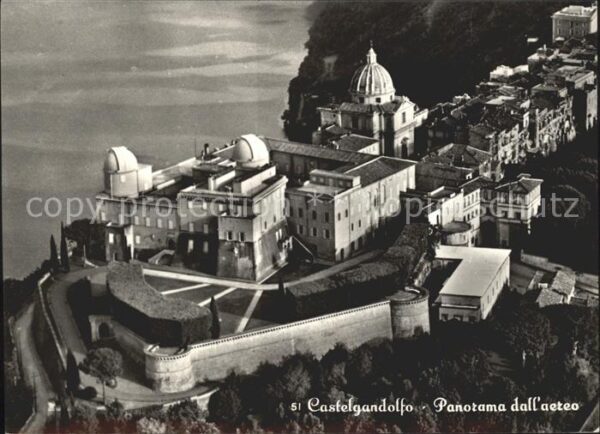 Castel Gandolfo Latium Fliegeraufnahme