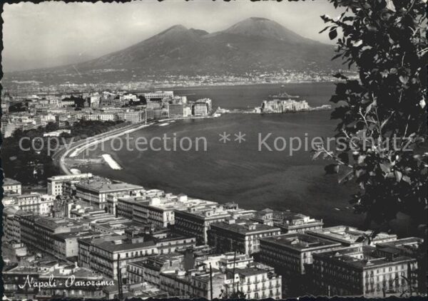 Napoli Neapel Panorama Vesuvio