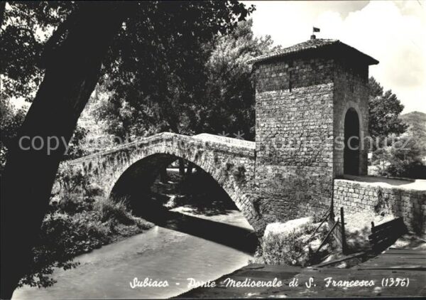 Subiaco Italien Ponte Medioevale di S. Francesco