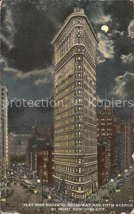 New York City Flat Iron Building Broadway 5th Avenue