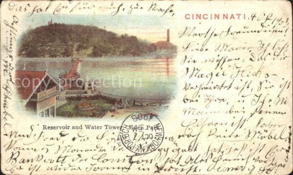 Cincinnati Ohio Reservoir and Water Tower Eden Park