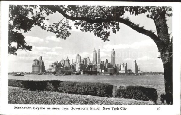 New York City Manhattan Skyline view from Governors I