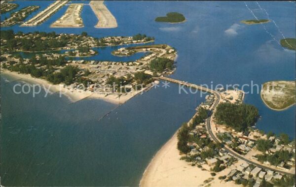 Saint Petersburg Florida John's Pass Bridge Gulf of Mexico aeria