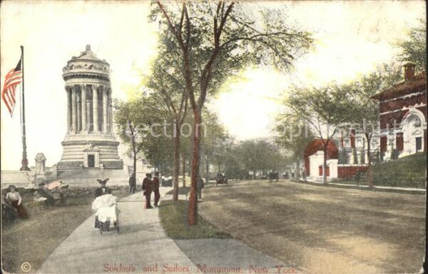New York City Soldiers and Sailors Monument Flag Rive