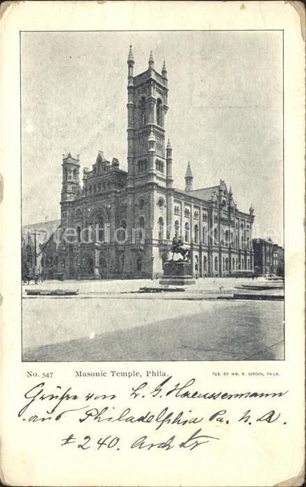 Philadelphia Pennsylvania Masonic Temple Monument