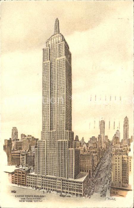 New York City Empire State Building 5th Avenue Skyscr