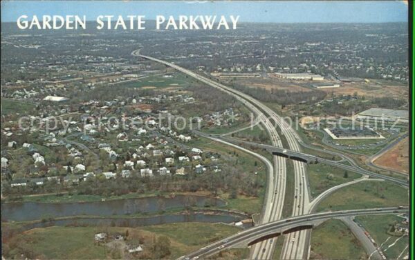 New Jersey US-State Garden State Parkway Highway aerial vie