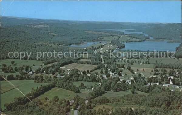Wells Vermont Aerial view Lake