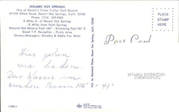 Desert Hot Springs Holmes Trailer Park Resorts Swimming Po – Bild 2
