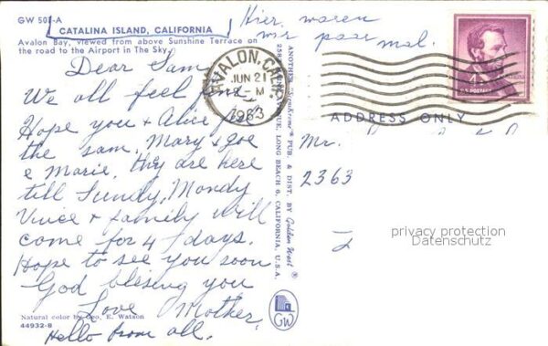 Catalina Island Avalon Bay Habor Steamer – Bild 2