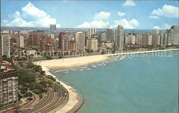 Chicago Illinois Panorama Gold Coast Lake Michigan Skyli