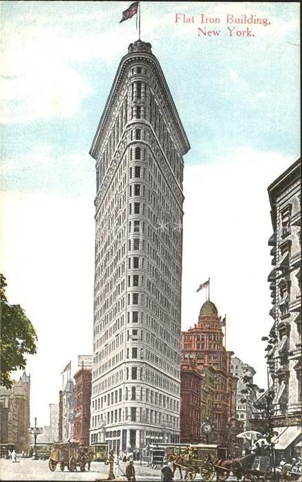 New York City Flat Iron Building Skyscraper