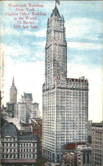 New York City Woolworth Building Skyscraper