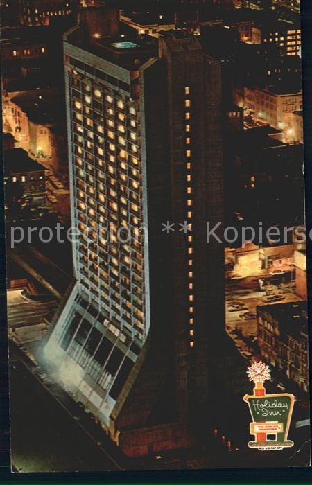 San Francisco California Holiday Inn Hotel at night