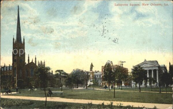 New Orleans Louisiana Lafayette Square Church Monument